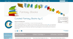 Desktop Screenshot of curatedfantasybooks.com