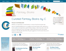 Tablet Screenshot of curatedfantasybooks.com